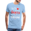 Who Needs Santa - Herren Christmas Cannabis T-Shirt - Sky